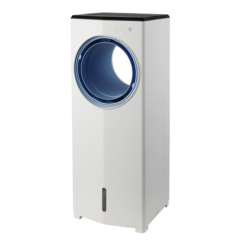 Rafraîchisseur d'air Brisalys Oasis K1, colonne blanche à flux sans pales apparentes